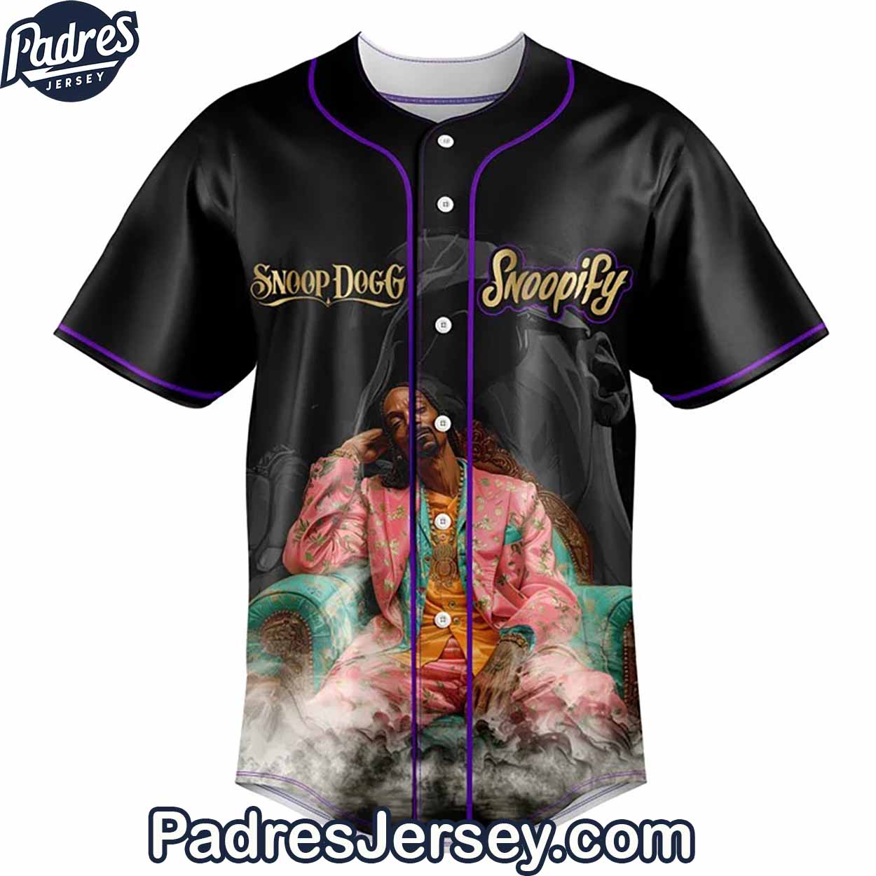 Snoop Dogg's Snoopify Baseball Jersey Outfit - Padres Jersey Oasis: Elevate Your Baseball Style Game