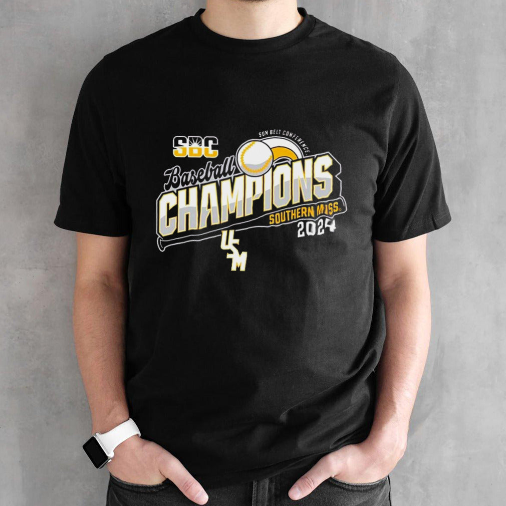Southern Mississippi Golden Eagles 2024 Sun Belt Baseball Tournament Champions shirt