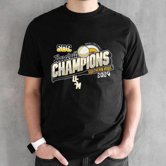 Southern Mississippi Golden Eagles 2024 Sun Belt Baseball Tournament Champions shirt