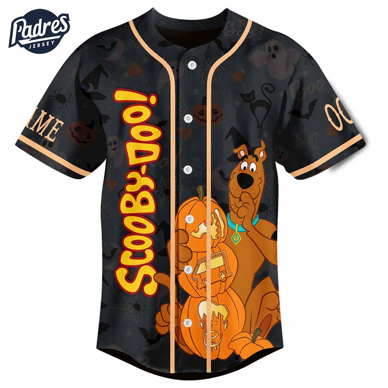 Spooky Find With Scooby-Doo Halloween Baseball Jersey - Padres Jersey Oasis: Elevate Your Baseball Style Game