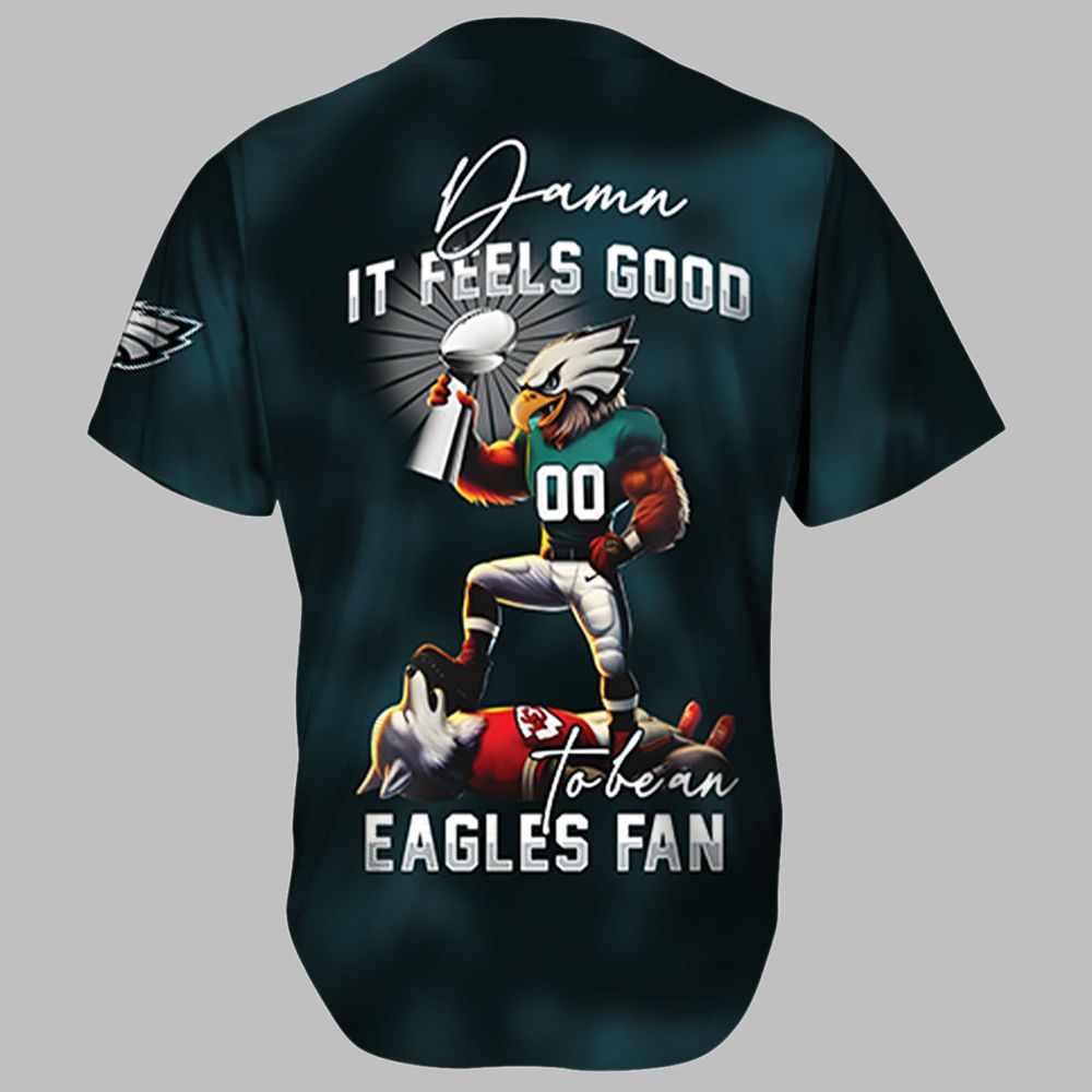 Super Bowl LIX Damn It Feels Good To Be An Eagles Fan Jersey - Grishko.com