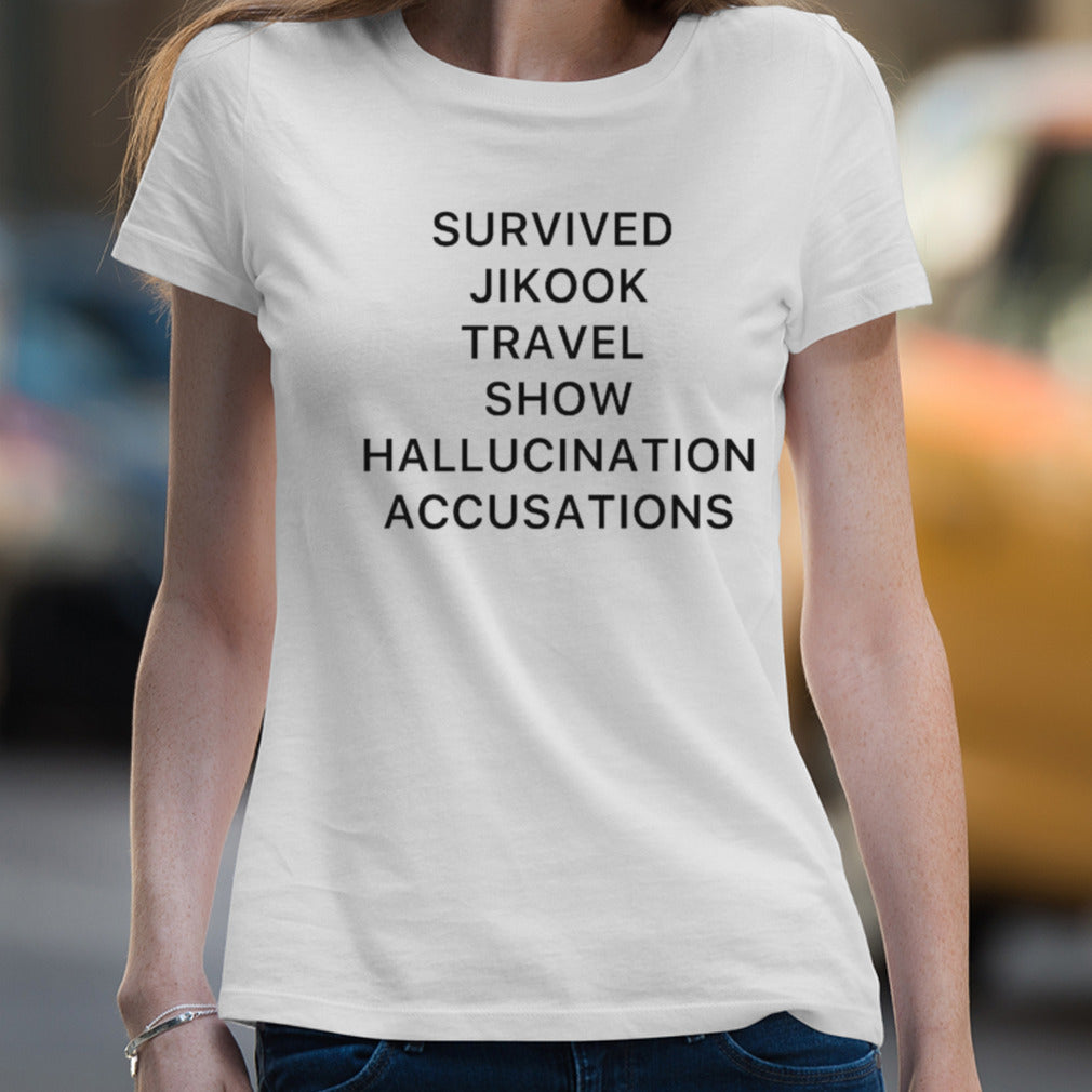 Survived Jikook Travel Show Hallucination Accusations T-shirt