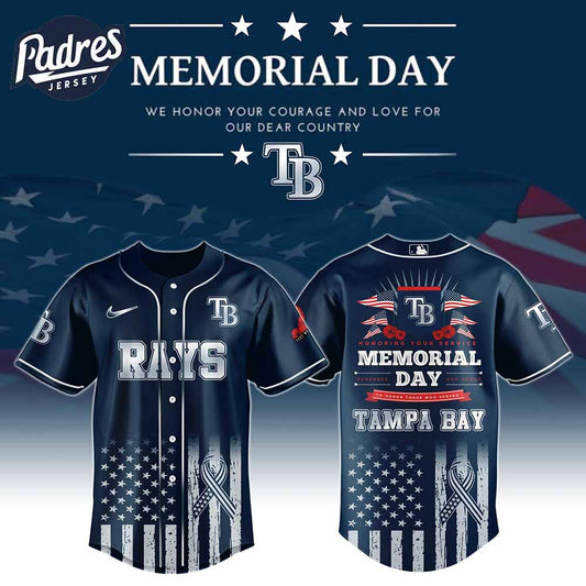 Tampa Bay Rays Special Memorial Day Baseball Jersey - Padres Jersey Oasis: Elevate Your Baseball Style Game