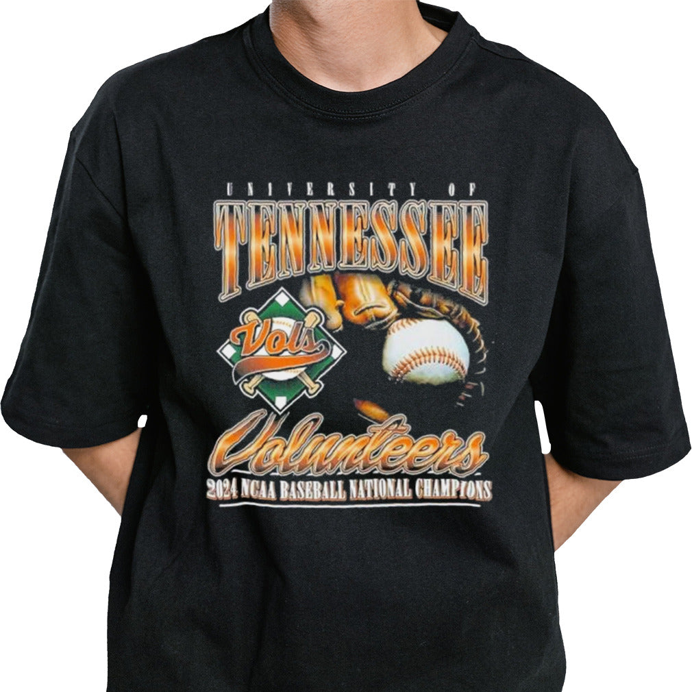 Tennessee Volunteers 2024 NCAA Baseball National Champions Graphic Tee Shirt