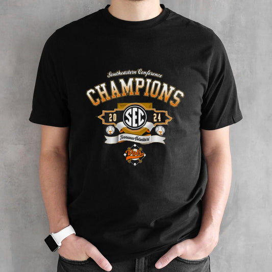 Tennessee Volunteers 2024 Sec Baseball Southeastern Conference Champions Vintage T-shirt