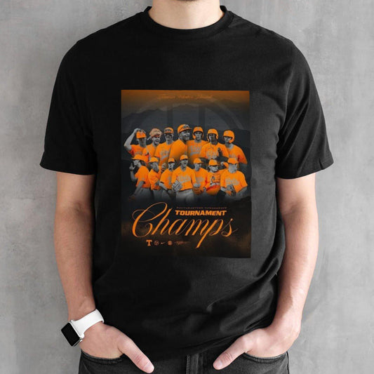 Tennessee Volunteers Baseball Is 2024 Sec Tournament Champions Ncaa Menâ€™s Baseball Poster T-shirt
