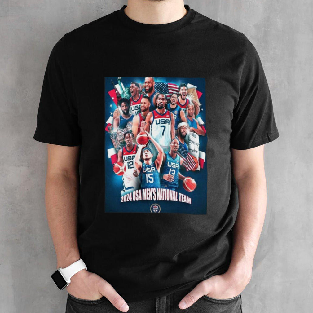 The 2024 Usa Mensâ€™s National Team Usa Basketball T-shirts
