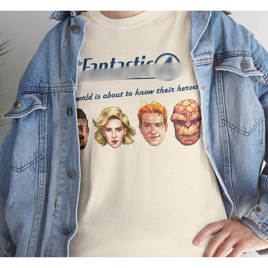 The Fantastic Four First Steps Shirt With Characters T-shirt, Reed Richards-Pedro Pascal, Invisible Woman Human Torch The Thing, Superhero Movie Shirt