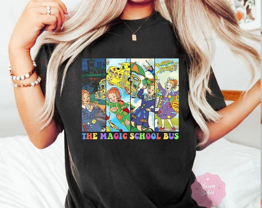 The Magic School Bus Shirt, Happy 100 Days Of The Magic School Bus Shirt, Miss Frizzle Shirt, Funny Teacher Gift, Teacher Appreciation