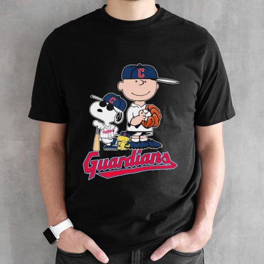 The Peanuts Movie Characters Cleveland Guardians Baseball Shirts
