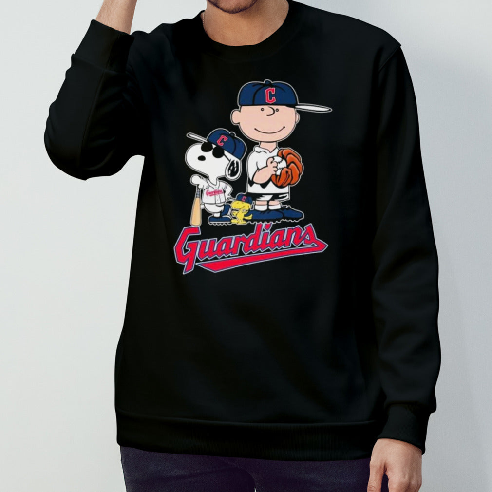 The Peanuts Movie Characters Cleveland Guardians Baseball Shirts