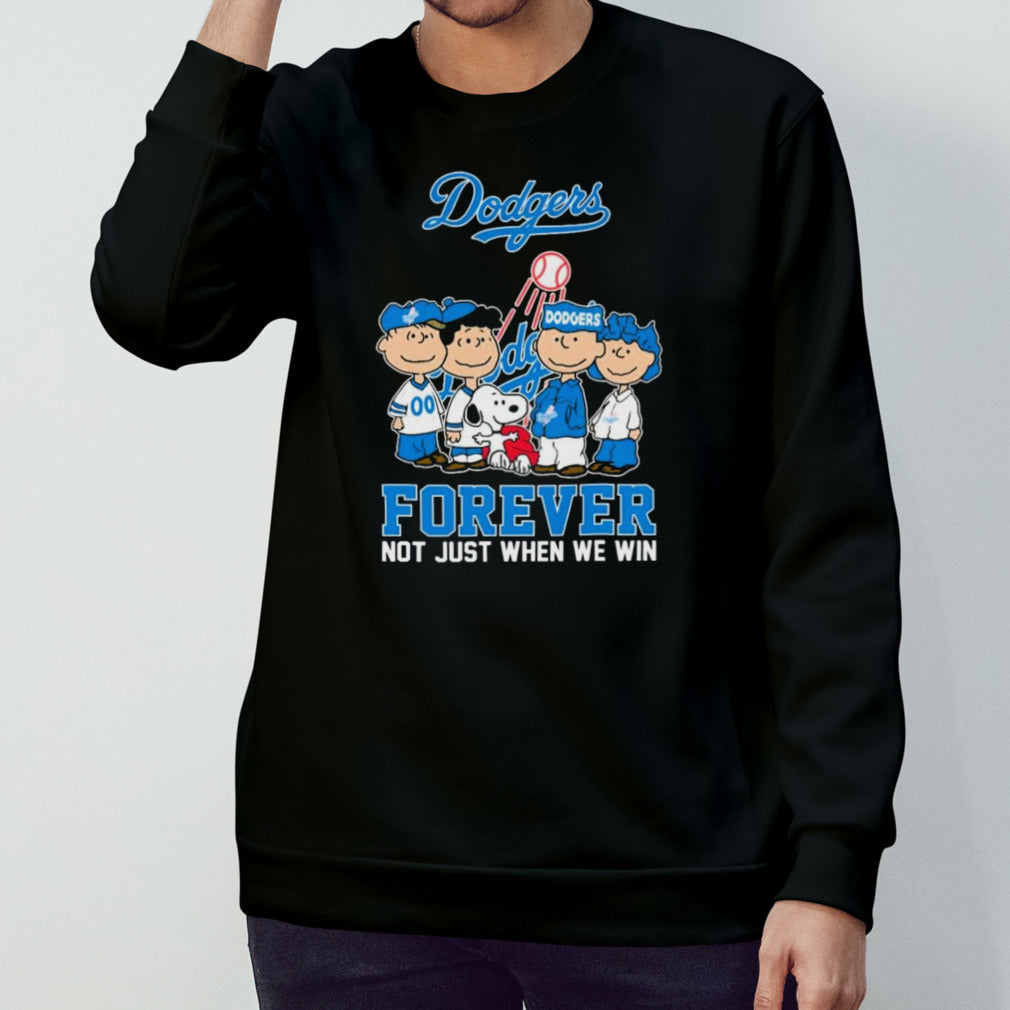 The Peanuts Movie Characters Los Angeles Dodgers Forever Not Just When We Win Shirts