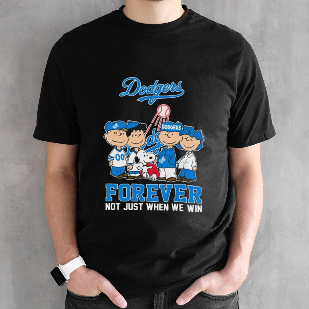 The Peanuts Movie Characters Los Angeles Dodgers Forever Not Just When We Win Shirts
