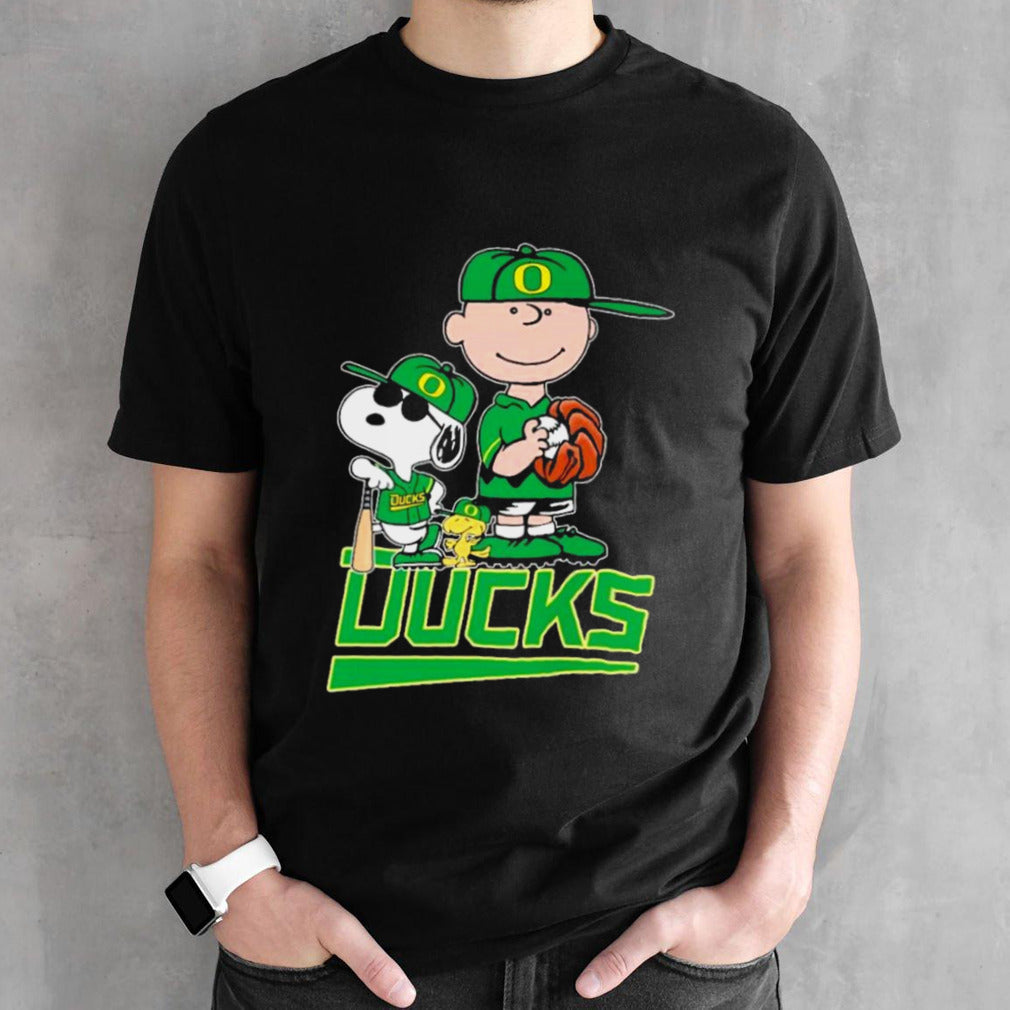 The Peanuts Movie Characters Oregon Ducks Baseball Shirts