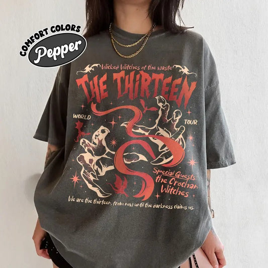 The Thirteen World Tour Comfort Colors Shirt, Manon Wicked Witches T Shirt, SJM TOG Book Merch, Gift For Sjm Fan Top Womenswear