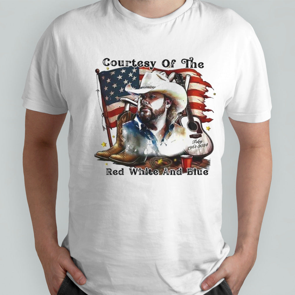Toby Keith Courtesy Of The Red White And Blue Usa Flag T-shirts