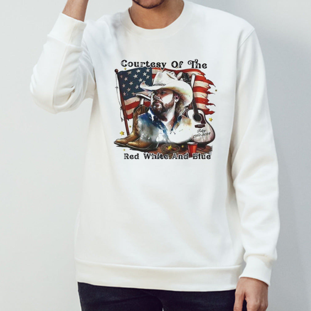Toby Keith Courtesy Of The Red White And Blue Usa Flag T-shirts