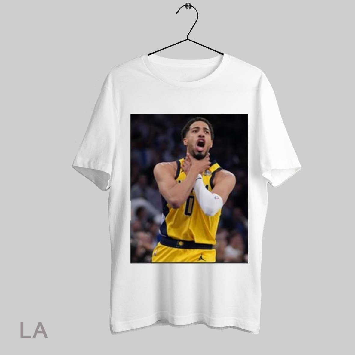 Top Tyrese Haliburton Does The Choke Sign After Insane Shot To Force Ot Vs Knicks T Shirt Weatshirt Tee Shirt