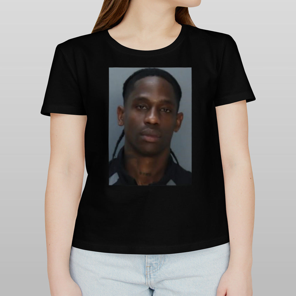 Travis Scott Sells Mugshot T-Shirt