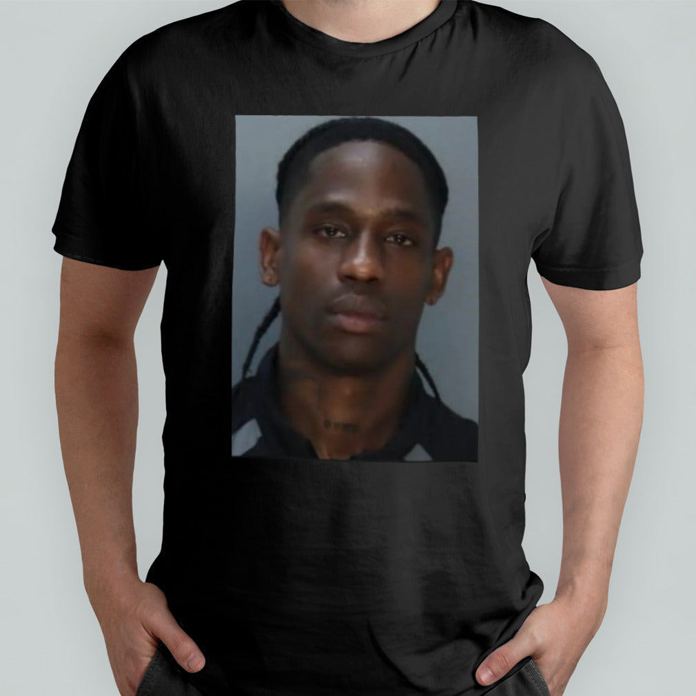 Travis Scott Sells Mugshot T-Shirt