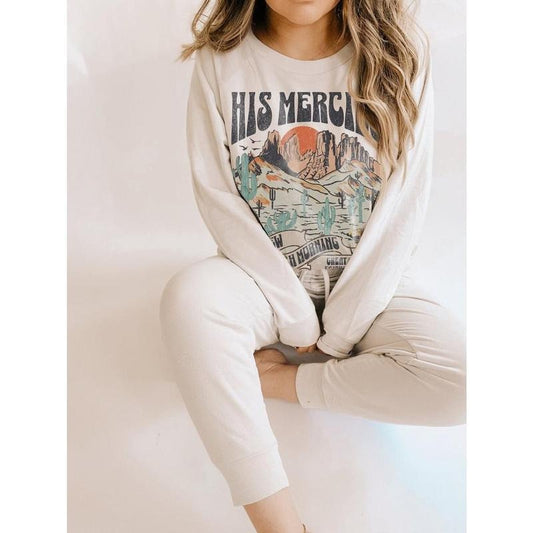 Trendy Christian Sweatshirt His Mercies Are New Bible Verse Shirt Religious Sweatshirt Jesus Sweatshirt Faith Crewneck Christian Apparel  T-shirt, sweater and Hoodie
