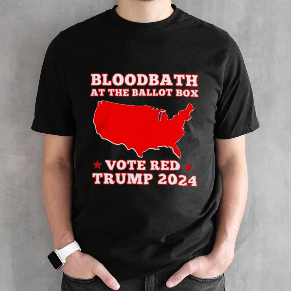Trump Bloodbath At The Ballot Box 2024 Vote Red Usa Map Maga Shirts