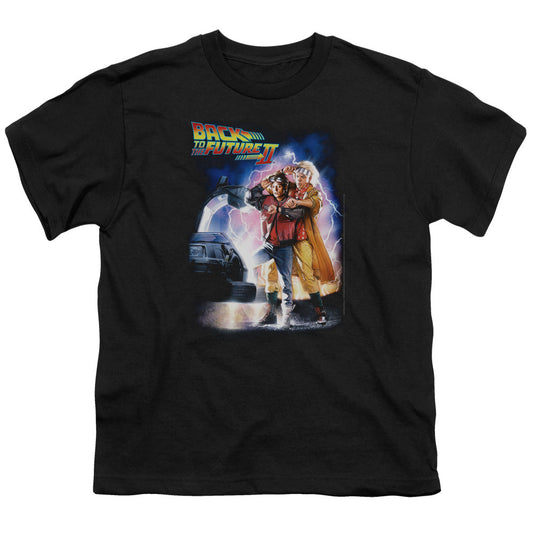 Back To The Future II Poster Kids Youth T Shirt Black