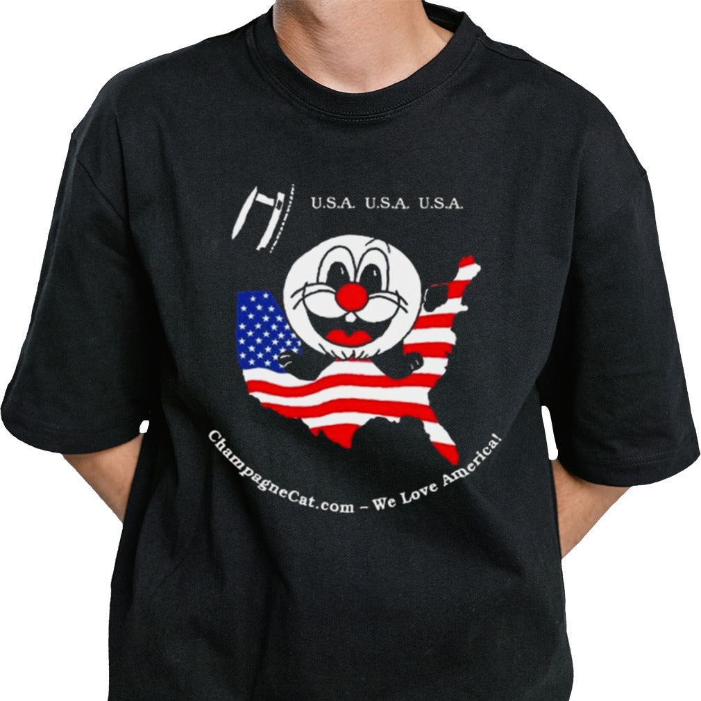 USA USA USA We Love America Champagne Shirt