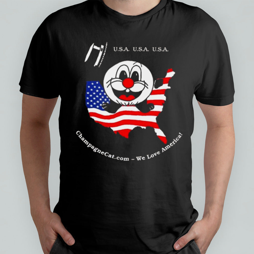 USA USA USA We Love America Champagne Shirt