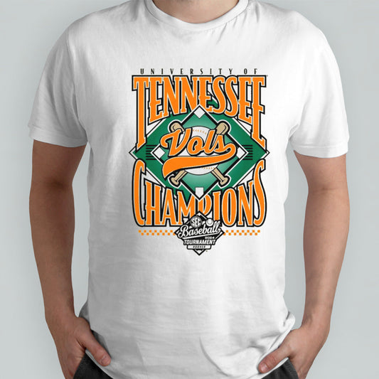 University Of Tennessee 2024 Sec Baseball Tournament Champs Vintage Shirt