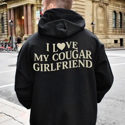 Victoria Maxwell, I Love My Cougar Girlfriend Shirt, BF Gift, Funny Gift for Him, Boyfriend Gift, I Love My Girlfriend Tee, I Heart My Cougar Sweatshirt Hoodie, Valentines Gift, Gift for boyfriend