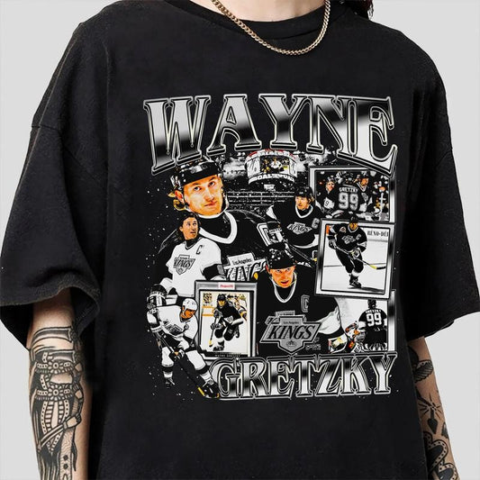 Vintage 90s Graphic Style Wayne Gretzky T-shirt - Wayne Gretzky T-shirt - Retro American Ice Hockey Tee For Man and Woman Unisex T-shirt, Gift For Fan Classic Fabric