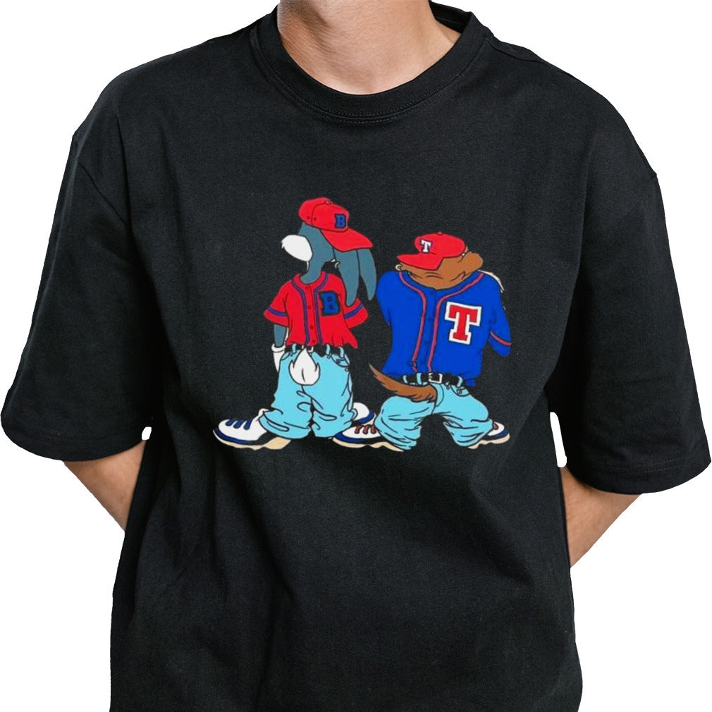 Vintage Looney Tunes Bugs Bunny Taz Aop 90s T-shirt