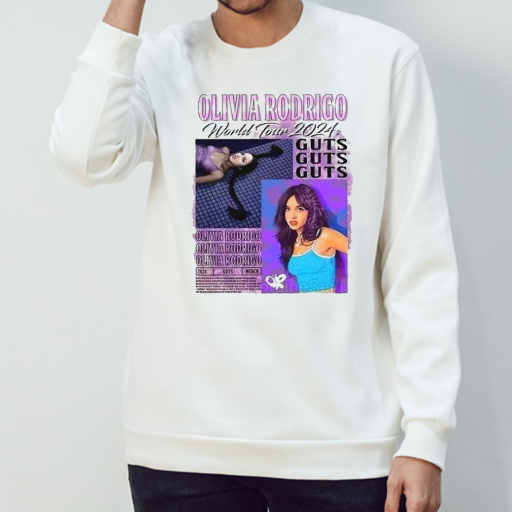 Vintage Olivia Rodrigo Guts Tour 2024 shirt