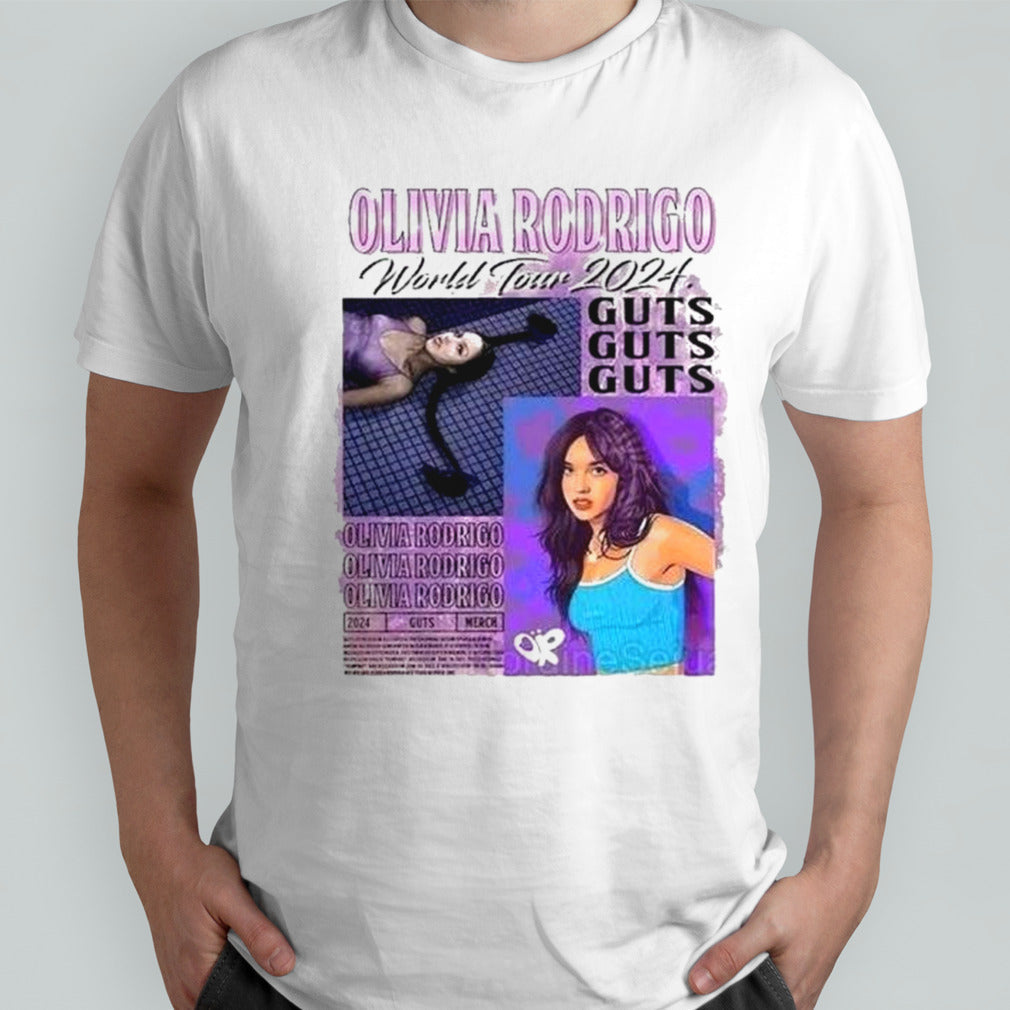 Vintage Olivia Rodrigo Guts Tour 2024 shirt