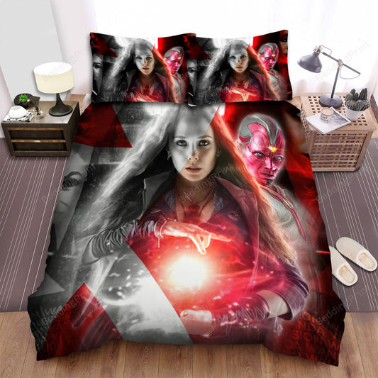 Wandavision Movie Art 1 Bed Sheets Duvet Cover Bedding Setss