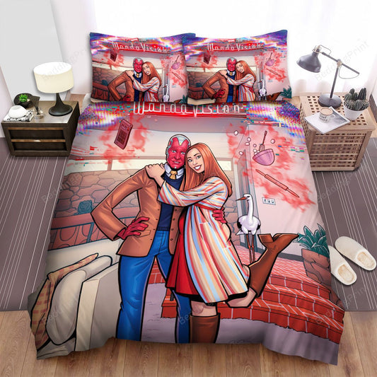 Wandavision Movie Digital Art 1 Bed Sheets Duvet Cover Bedding Setss
