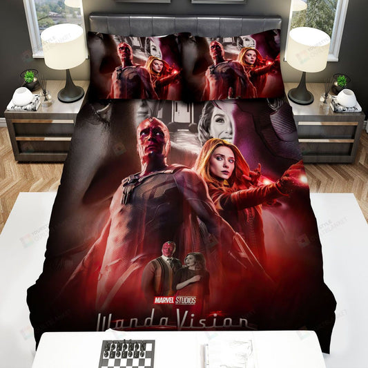 Wandavision Movie Moments Bed Sheets Spread Comforter Duvet Cover Bedding Setss