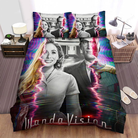 Wandavision Movie Poster 1 Bed Sheets Duvet Cover Bedding Setss