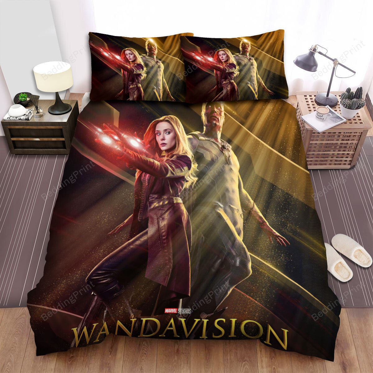Wandavision Movie Poster 7 Bed Sheets Duvet Cover Bedding Setss