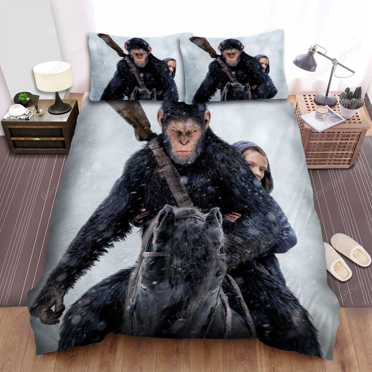 War For The Planet Of The Apes s(2017s) Movie Poster Bed Sheets Duvet Cover Bedding Setss