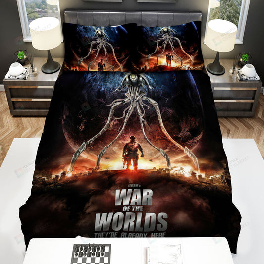 War Of The Worlds Movie Poster 1 Bed Sheets Duvet Cover Bedding Setss