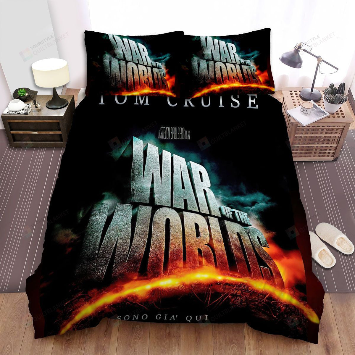War Of The Worlds Movie Poster 4 Bed Sheets Duvet Cover Bedding Setss
