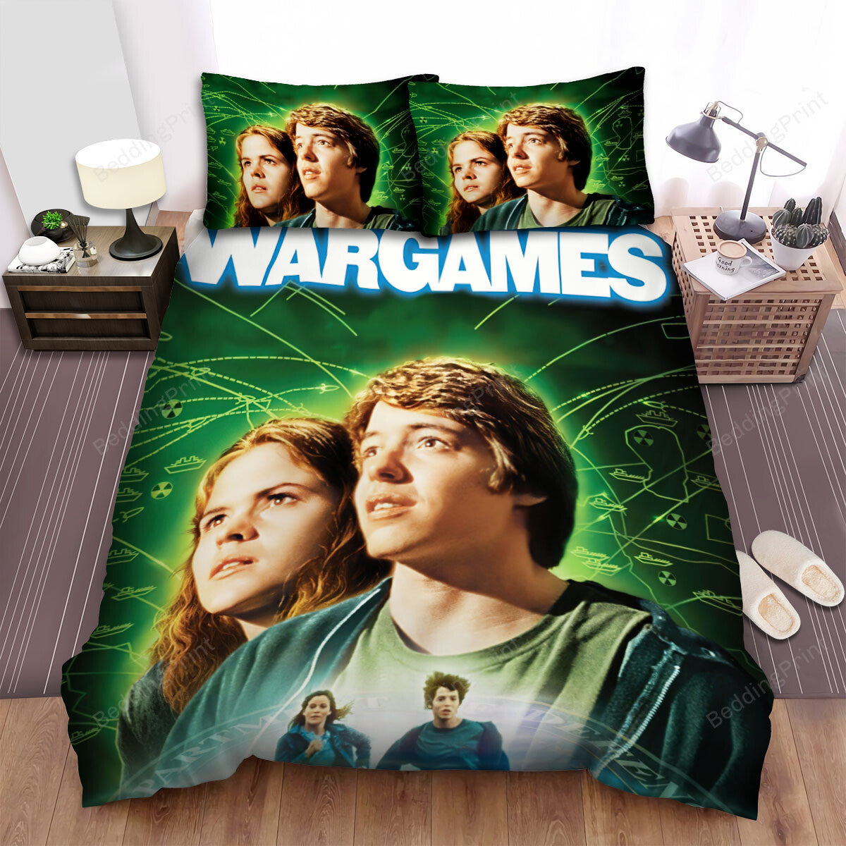 Wargames s(1983s) Poster Movie Poster Bed Sheets Duvet Cover Bedding Setss