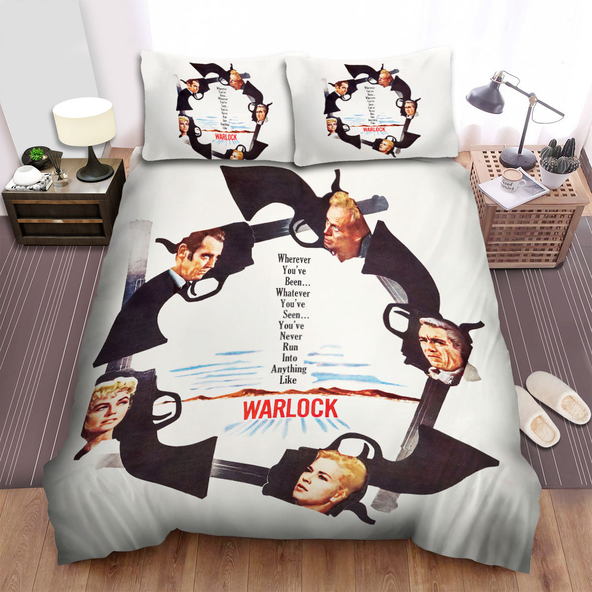 Warlock s(1959s) Movie Poster Bed Sheets Spread Comforter Duvet Cover Bedding Sets 8935s
