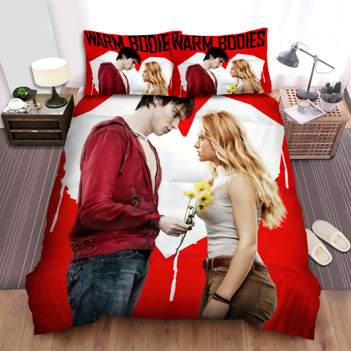 Warm Bodies s(2013s) Movie Poster Fanart Bed Sheets Spread Comforter Duvet Cover Bedding Setss