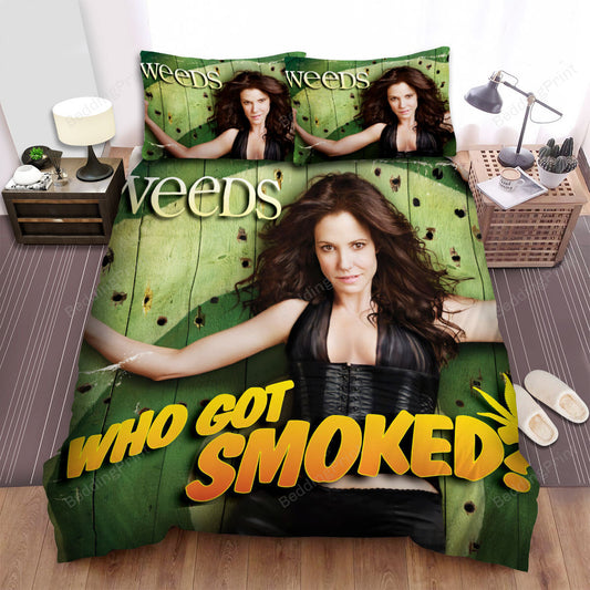 Weeds s(20052012s) Who Got Smoked Movie Poster Bed Sheets Duvet Cover Bedding Setss