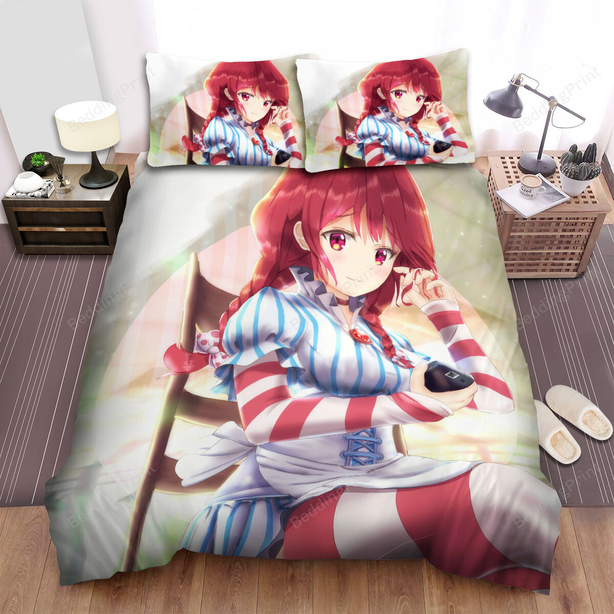 Wendys Anime Girl Artwork Bed Sheets Duvet Cover Bedding Setss