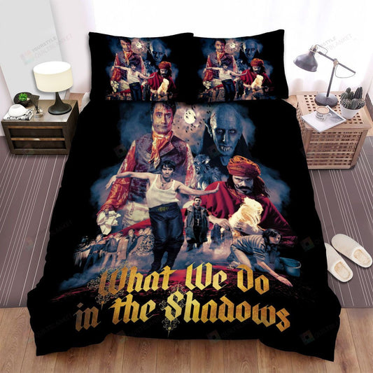 What We Do In The Shadows Movie Poster Iv Photo Bed Sheets Spread Comforter Duvet Cover Bedding Setss