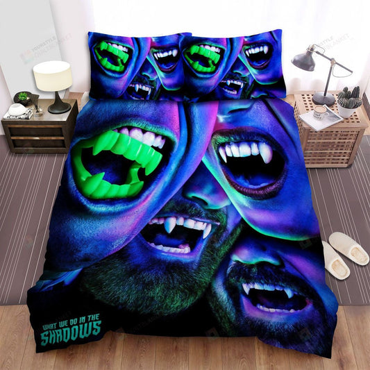 What We Do In The Shadows Movie Poster V Photo Bed Sheets Spread Comforter Duvet Cover Bedding Setss